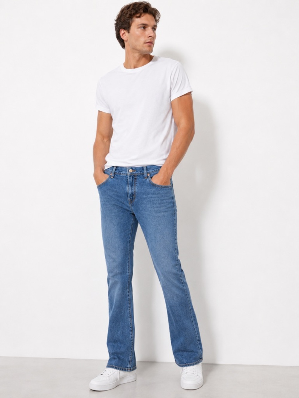Levi’s 505 Regular Fit Jeans 38x32 Medium Wash Straight Leg Denim Streetwear
